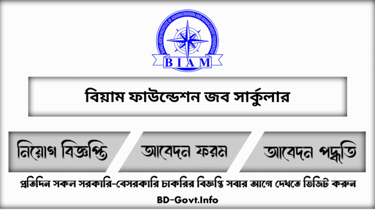 বিয়াম ফাউন্ডেশন নিয়োগ বিজ্ঞপ্তি